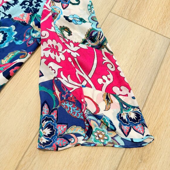 πππ Chicoβs Multicolor Floral Patchwork Blouse | Size 1 (M/L) - Picture 11 of 15